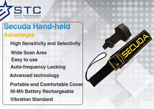 Secuda Hand-held Metal Body Search Detector
