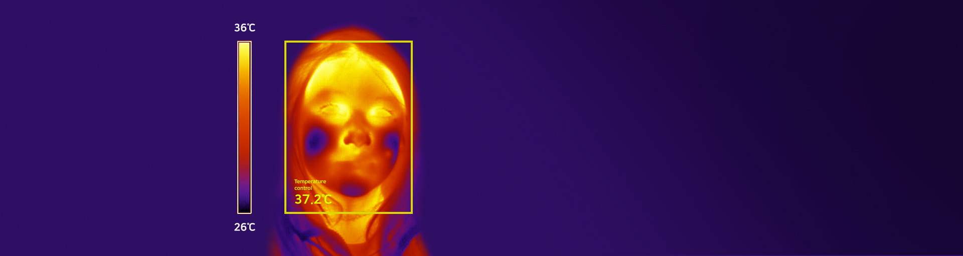 thermal temperature screening face recognition device